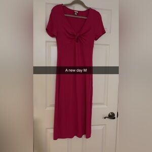 A New Day Women's Fuchsia Midi Dress